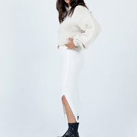 Zanna Midi Skirt White