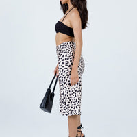 Nia Midi Skirt Beige