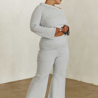Try Me Knit Pants Grey Curve