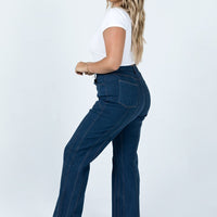 Odette Flare Denim Jeans Blue