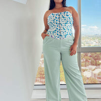 Archer Pants Green Curve