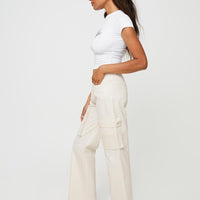 Befort Cargo Pants Beige