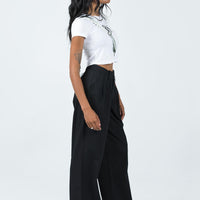 Mertyl Asymmetric Pants Black