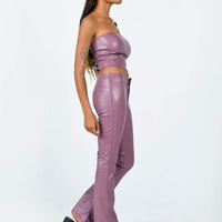 Motel Zalor Trouser PU Purple