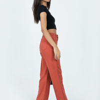 Kalinda Denim Jeans Red