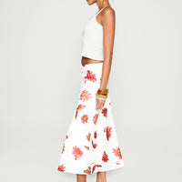 Sun Soaked Midi Skirt Multi