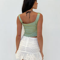 Yuka Mini Skirt White