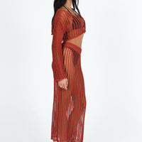 Florence Maxi Skirt Sienna Red