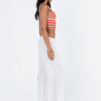 Euro Dreaming Palazzo Pants White