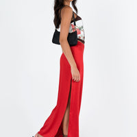 Tamra Maxi Skirt Red