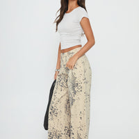 Naylor Mid Rise Wide Leg Jeans Animal Spot