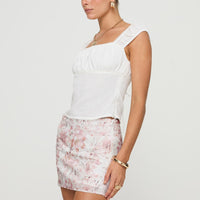 Gemelli Mini Skirt Floral