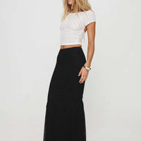 Topping Maxi Skirt Black