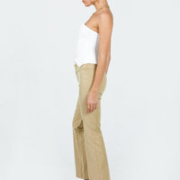 Tabithia Low Rise Pants Beige