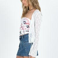 Zakai Cargo Mini Skirt Mid Wash Denim