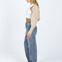 Zeira Wide Leg Jeans Mid Wash Denim