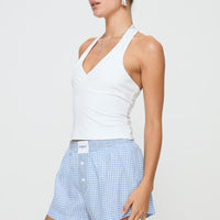 Back To It Boxer Shorts Blue Gingham