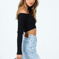 Kya Longline Shorts Denim