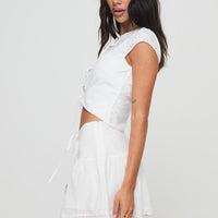 Levana Mini Skirt White