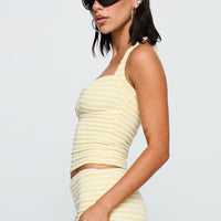 Dreaming Of Me Top Yellow Stripe