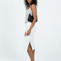 Cuatro Midi Skirt White