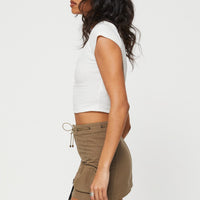Rolleston Cargo Mini Skirt Camel