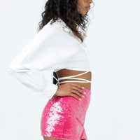 Hannam Micro Mini Skirt Pink