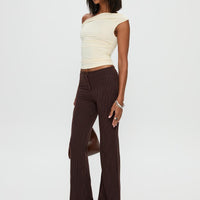 Sportia Flare Pants Brown