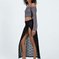 Uno Maxi Skirt Licorice