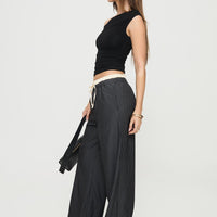 Seraphic Pants Charcoal Stripe