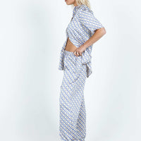 Golda Pant Blues Geo