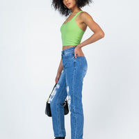 Khaled Skinny Mid Wash Denim Jeans