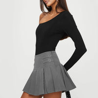 Cartwright Mini Skirt Charcoal