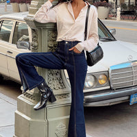 Johnny Flare Dark Wash Jeans Denim