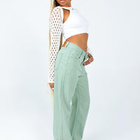 Lester Mom Jeans Sage Green
