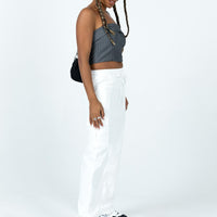Flossie Parachute Pants White