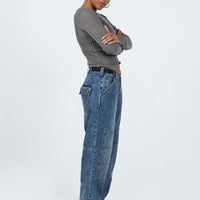 Tein Low Waist Jeans Dark Denim