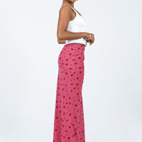 Gendling Midi Skirt Pink Floral