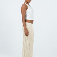 Mavie Knit Skirt Beige