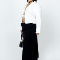 Jodie Maxi Skirt Black Curve