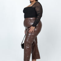 Love Lies Pants Brown Curve