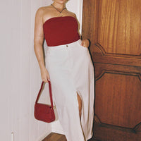 Batkins Maxi Skirt Cream Curve