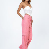 City Loop Cord Pant Pink