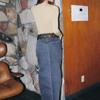 Batkins Maxi Skirt Dark Wash Denim Tall