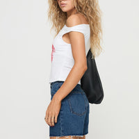 Xena Denim Shorts Mid Blue Wash