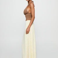 Su Casa Low Waist Maxi Skirt Yellow