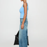 Picasso Mid Rise Straight Leg Jeans Mid Blue
