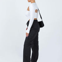 Flossie Parachute Pants Black