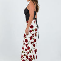 Jodie Maxi Skirt White Floral