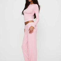 Whimsie Pointelle Sleep Pants Pink